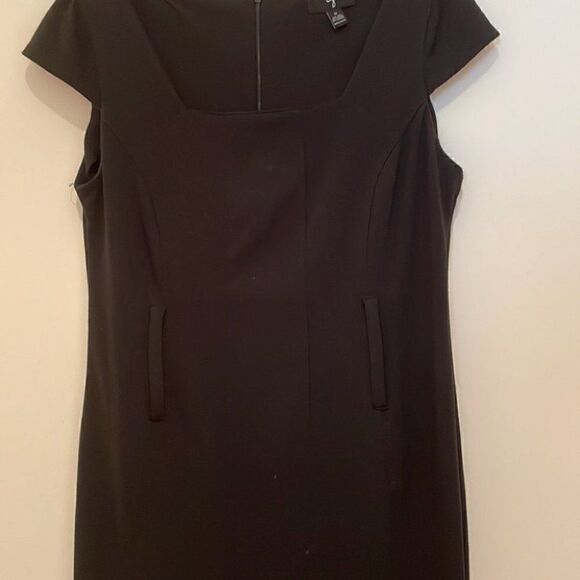 Aqua Black Square Neck Dress - Picture 3 of 5